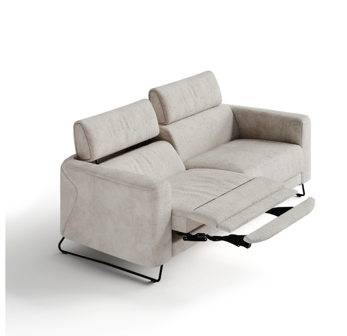 Диван MATHEO B100-220-100B/58/VIVA ANGORA /DYNASPRING/03BL/E,Z,E,R