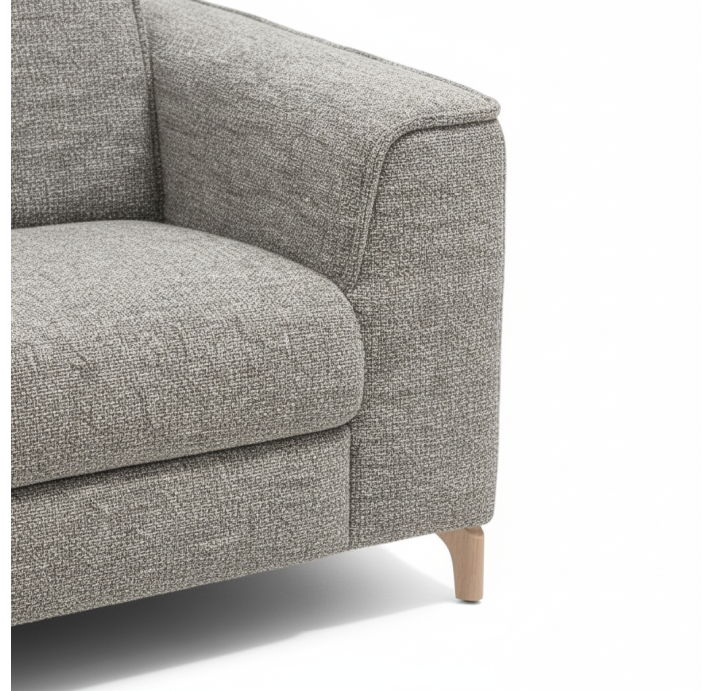 Кресло FRATINO 100/LUANDO STONE/BULTEX/01BK BLACK/E