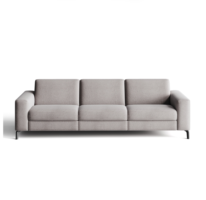 Диван CRISTALLO B100-280-100B/WEMBLEY PERLE/DYNASPRING/01BL/