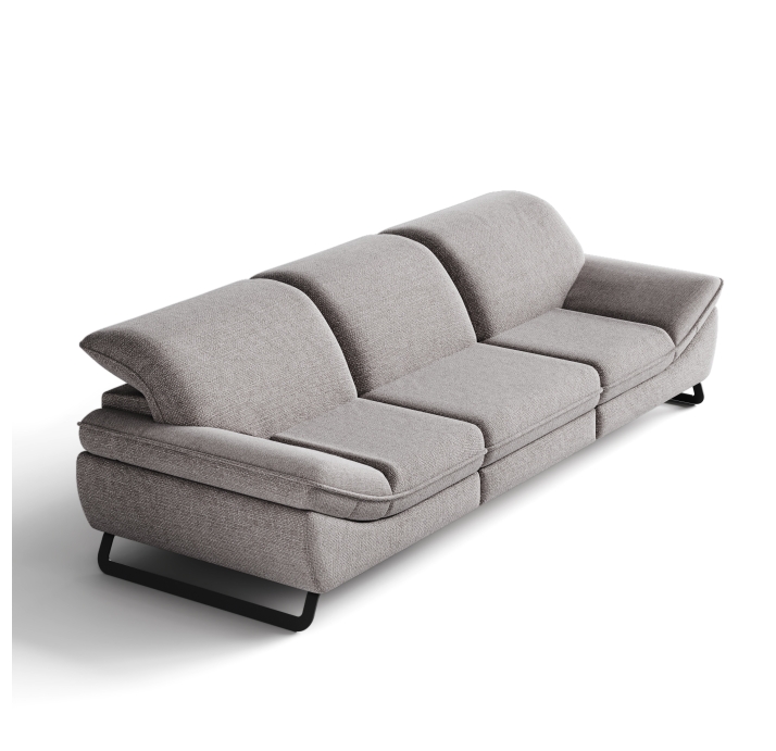 Диван ROMANO B100-280-100B/WEMBLEY PERLE/VISCOTEX/01BL/