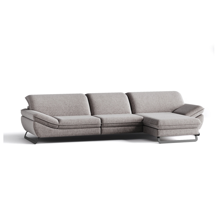 Диван ROMANO B100-300-167L/WEMBLEY PERLE/VISCOTEX/01BL/