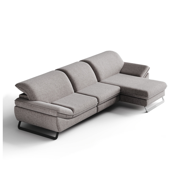 Диван ROMANO B100-300-167L/WEMBLEY PERLE/VISCOTEX/01BL/