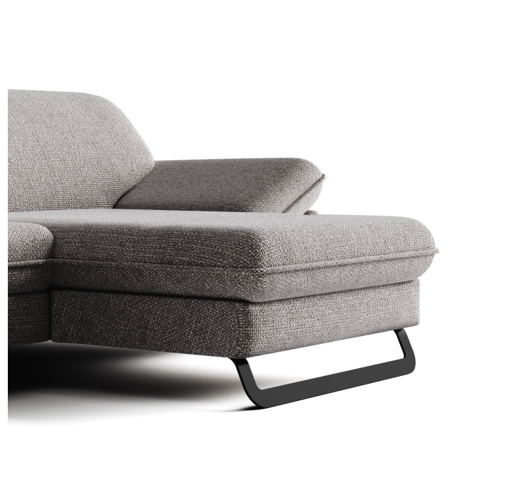 Диван ROMANO B100-300-167L/WEMBLEY PERLE/VISCOTEX/01BL/