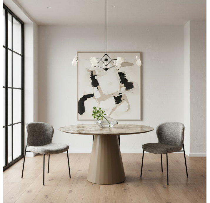 Стол обеденный MONACO DINING TABLE EMPT NMR  120X120X75 СМ. (NRM05533)