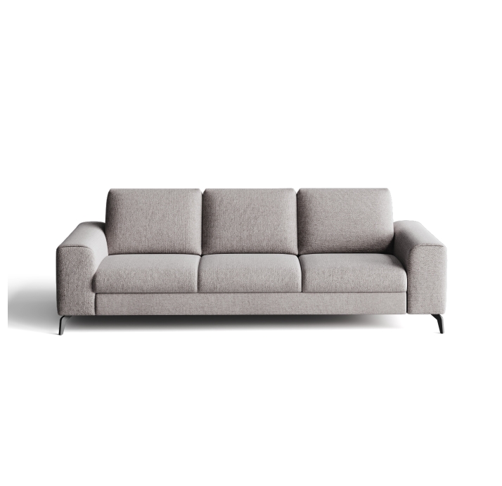 Диван DONATO B100-280-100B/WEMBLEY PERLE/VISCOTEX/01 BLACK/
