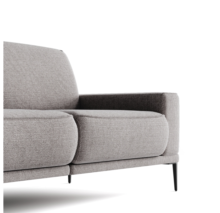 Диван MELLOW B92-220-92B/WEMBLEY PERLE/BULTEX/01BL/