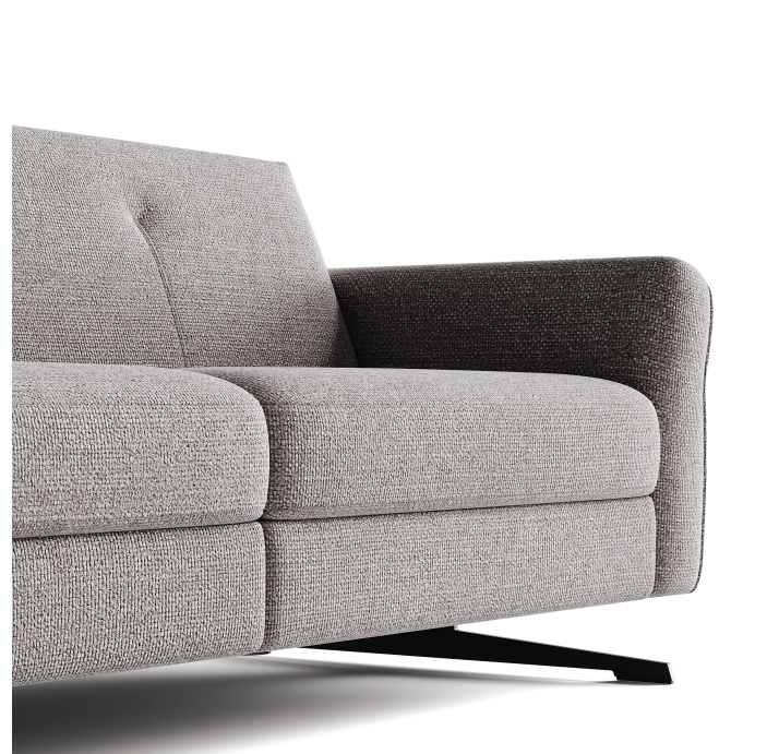 Диван TOFANE B93-220-93B/WEMBLEY PERLE/BULTEX/01BL/