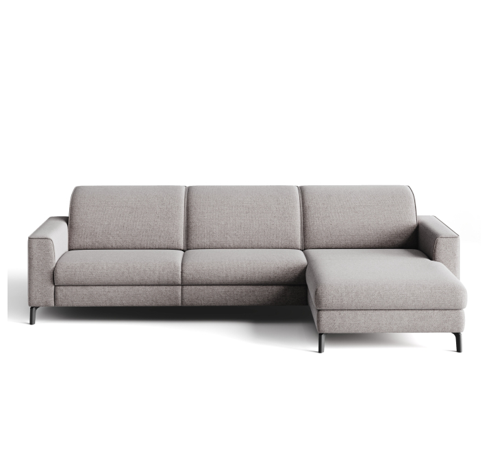 Диван FRATINO B101-300-163L/WEMBLEY PERLE/HR40/01 BLACK/R,E,E,E