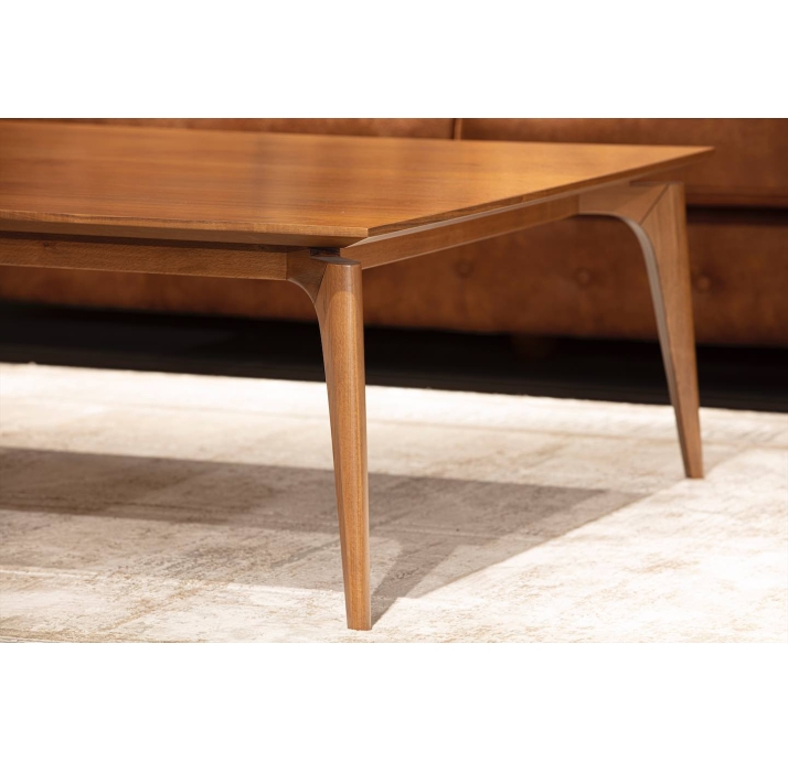 Стол журнальный MARGO COFFEE TABLE Natural walnut veneer Natural walnut veneer  103X103X40 СМ. (FUG0