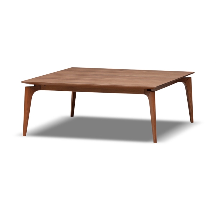 Стол журнальный MARGO COFFEE TABLE Natural walnut veneer Natural walnut veneer  103X103X40 СМ. (FUG0