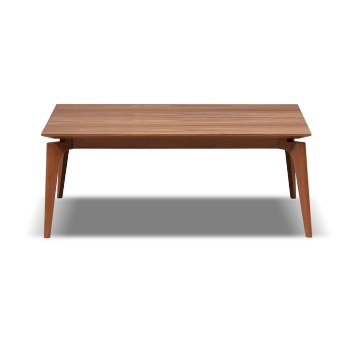 Стол журнальный MARGO COFFEE TABLE Natural walnut veneer Natural walnut veneer  103X103X40 СМ. (FUG0