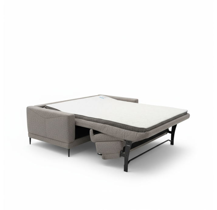 Диван NUBO B100-210-100B/57/LUANDO SILVER/FORMATEX/03 BLACK/StLO