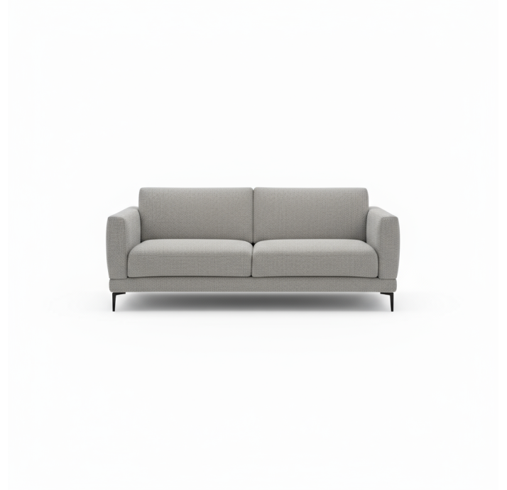 Диван NUBO B100-210-100B/57/LUANDO SILVER/FORMATEX/03 BLACK/StLO