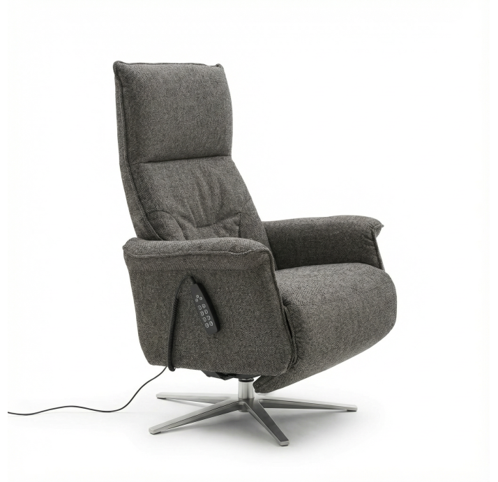 Кресло MELODY B77B/52/ALVARO CHOCOLAT/01BR BRUSHED/E,Z,L-RELAX