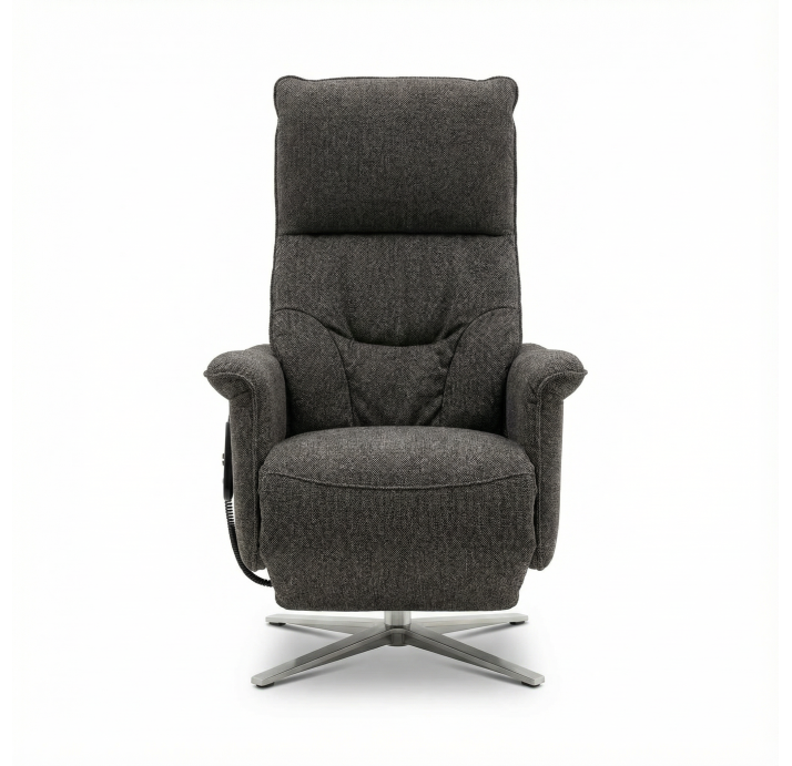 Кресло MELODY B77B/52/ALVARO CHOCOLAT/01BR BRUSHED/E,Z,L-RELAX