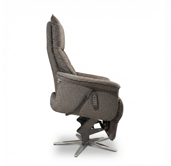 Кресло MELODY B77B/52/ALVARO CHOCOLAT/01BR BRUSHED/E,Z,L-RELAX