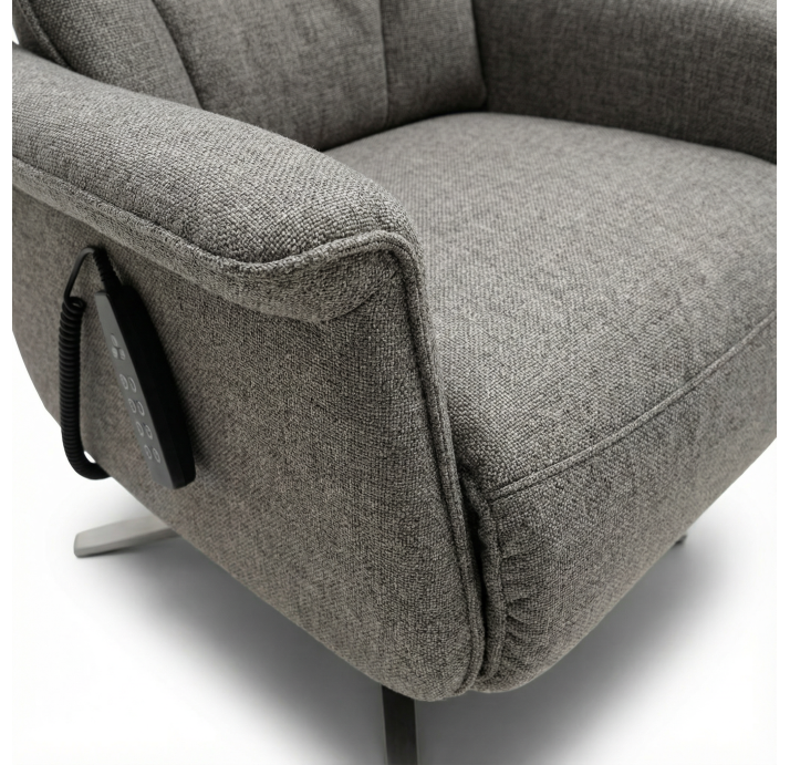 Кресло MELODY B77B/52/ALVARO CHOCOLAT/01BR BRUSHED/E,Z,L-RELAX