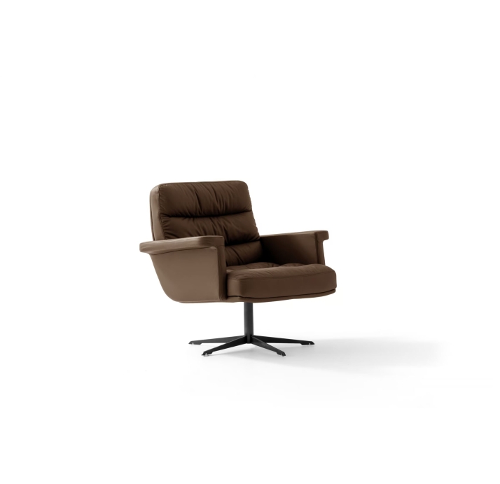 Кресло VERO 88/Naturel leather BROWN/встроенные/