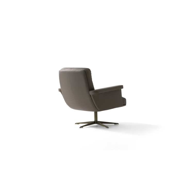 Кресло VERO 88/Naturel leather GRAPHITE/встроенные/
