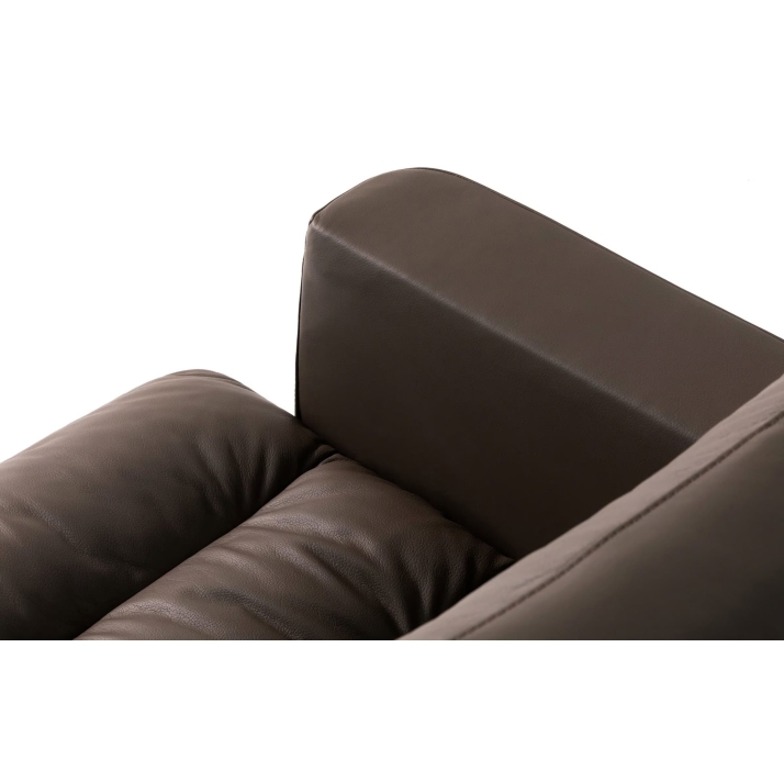 Кресло VERO 88/Naturel leather GRAPHITE/встроенные/