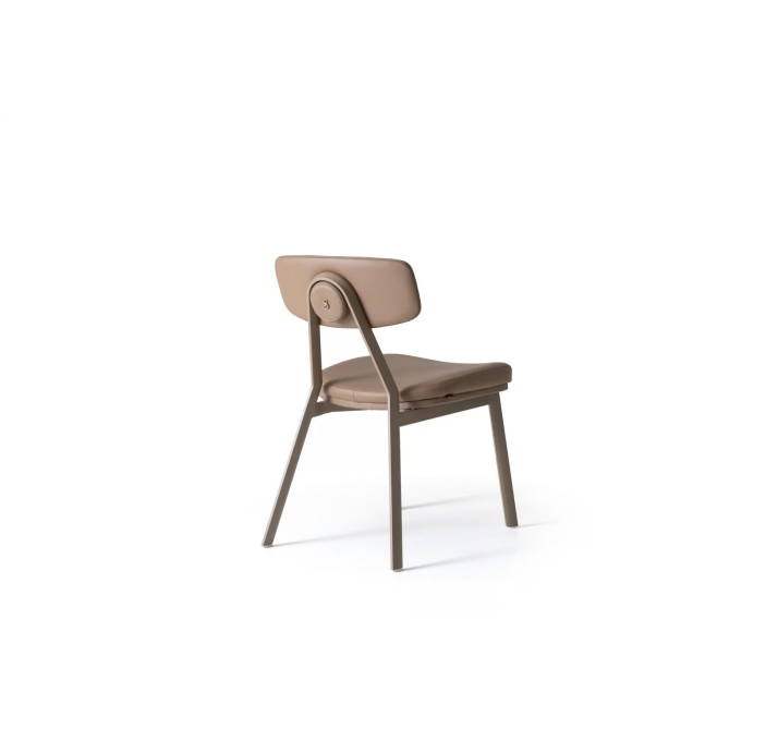 Стул интерьерный LANS CHAIR Leather 1 BEIGE  Бежевый (NRM05755)
