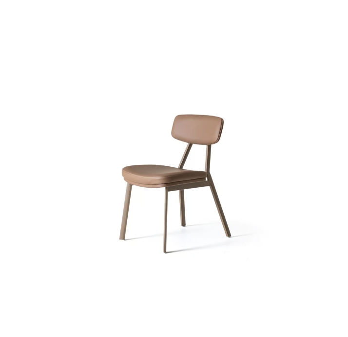 Стул интерьерный LANS CHAIR Leather 1 BEIGE  Бежевый (NRM05755)