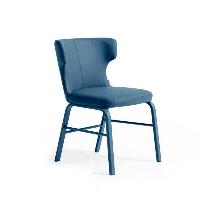 Стул интерьерный OVAL CHAIR MEGASOFT M022  Синий (NRM05751)