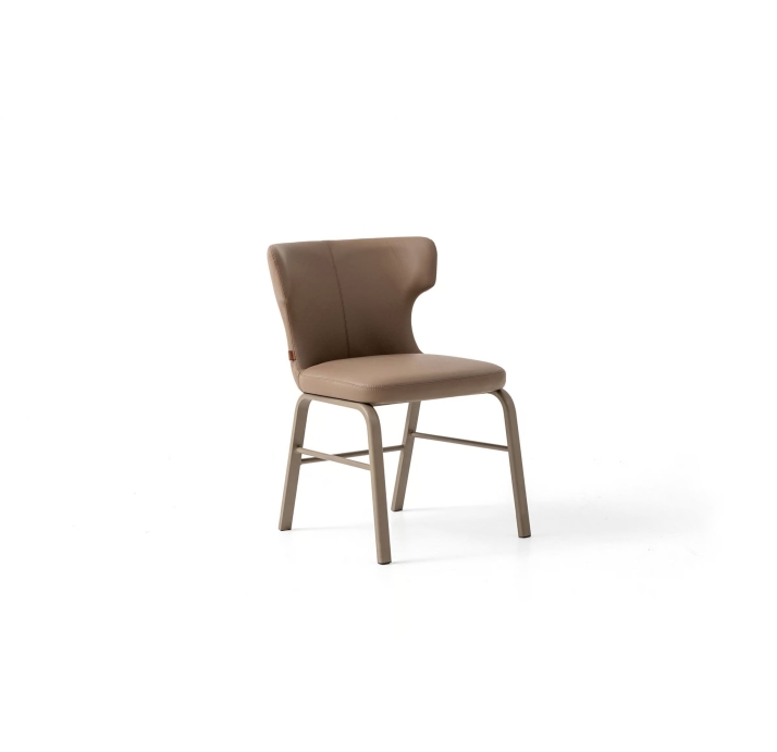 Стул интерьерный OVAL CHAIR Leather 1 BEIGE  Бежевый (NRM05750)