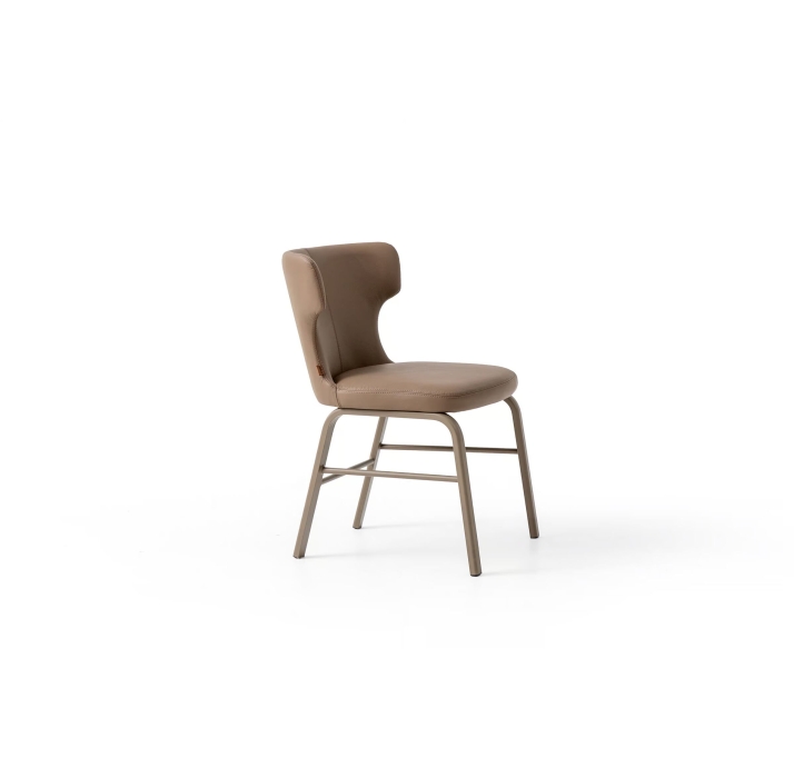 Стул интерьерный OVAL CHAIR Leather 1 BEIGE  Бежевый (NRM05750)