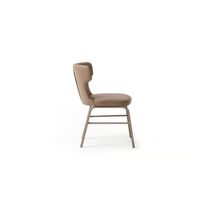 Стул интерьерный OVAL CHAIR Leather 1 BEIGE  Бежевый (NRM05750)
