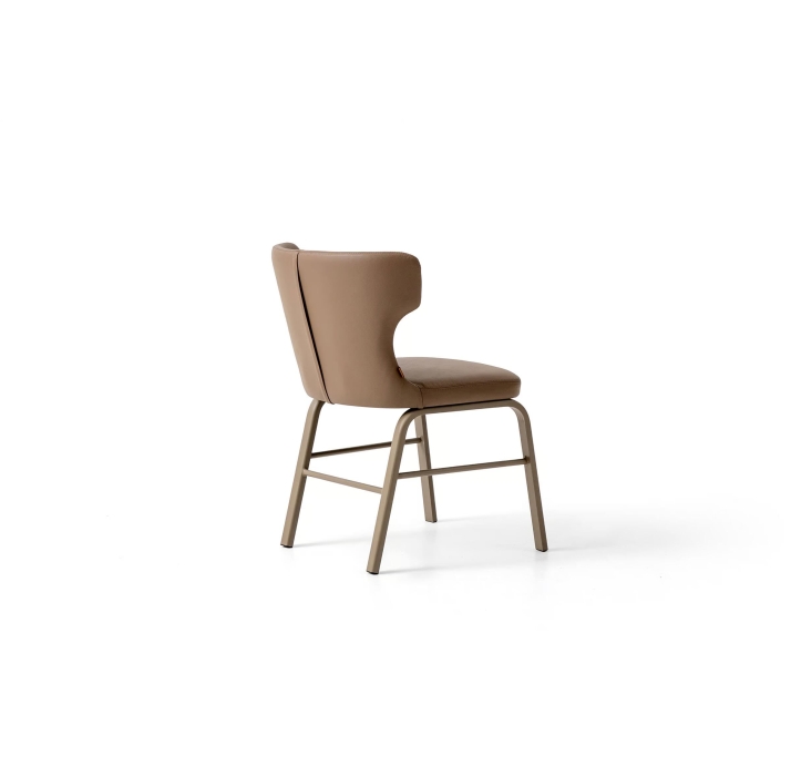 Стул интерьерный OVAL CHAIR Leather 1 BEIGE  Бежевый (NRM05750)
