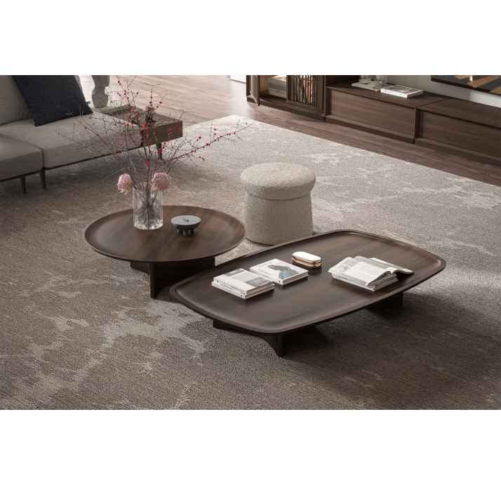 Стол журнальный OXFORD COFFEE TABLE WALNUT AMERICAN WALNUT  100X100X33 СМ. (NRM05774)