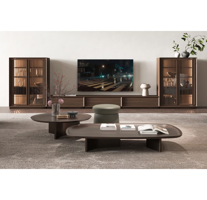 Стол журнальный OXFORD COFFEE TABLE WALNUT AMERICAN WALNUT  100X100X33 СМ. (NRM05774)
