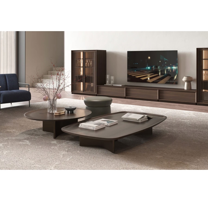 Стол журнальный OXFORD COFFEE TABLE WALNUT AMERICAN WALNUT  100X100X33 СМ. (NRM05774)