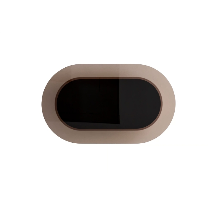Стол журнальный PERA COFFEE TABLE ANTIQUE BRONZE BRONZE MIRROR  160X95X26 СМ. (NRM05759)