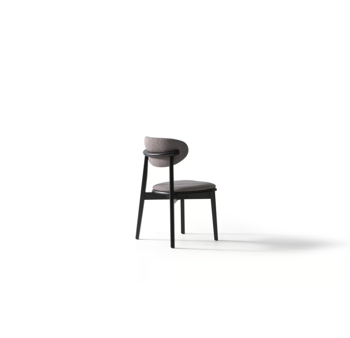 Стул интерьерный GENOVA CHAIR unknown GREY  Черный (NRM05773)