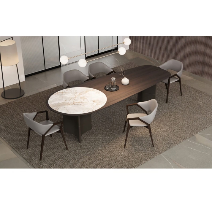Стул интерьерный KEN CHAIR unknown GREY  AMERICAN WALNUT (NRM05776)