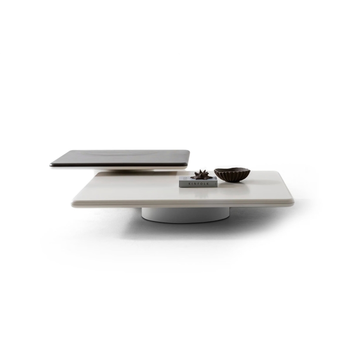 Стол журнальный SOUL COFFEE TABLE BEIGE BEIGE  140X140X25 СМ. (NRM05769)
