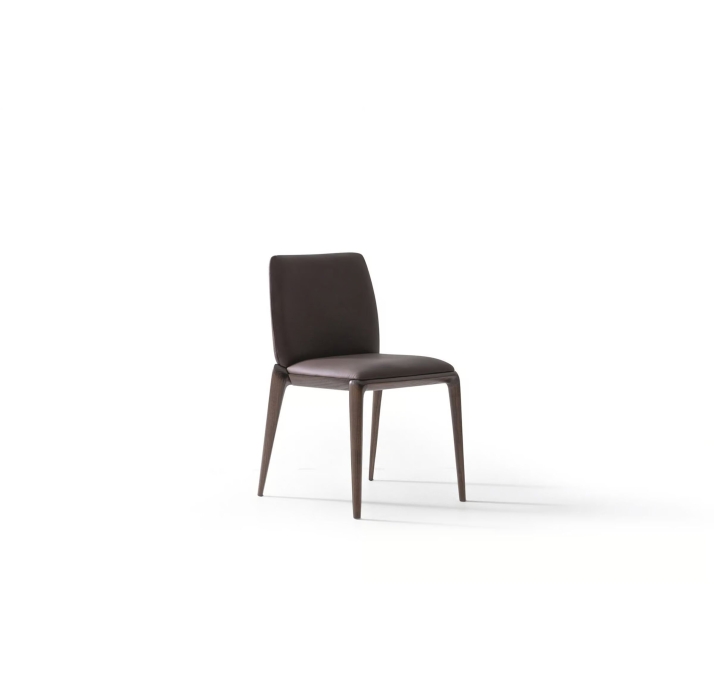 Стул интерьерный AVIATOR CHAIR Leather GREY  AMERICAN WALNUT (NRM05760)