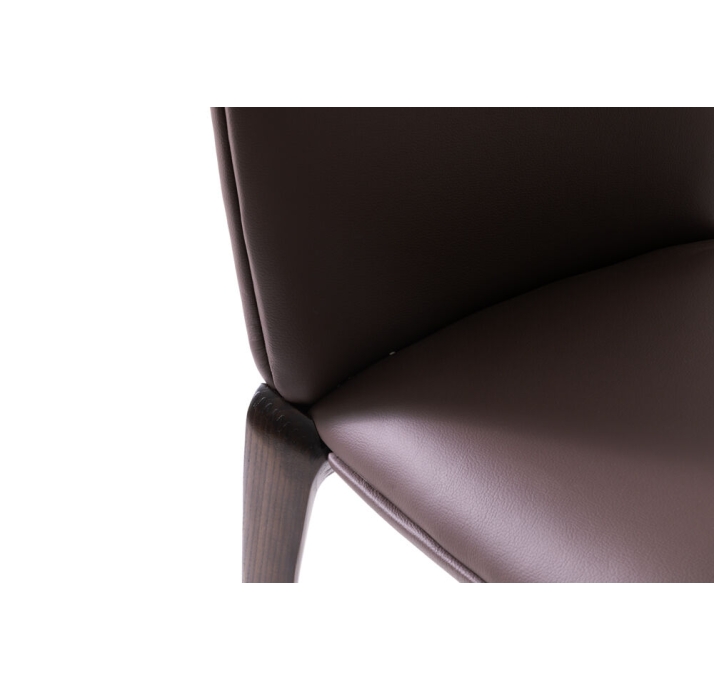 Стул интерьерный AVIATOR CHAIR Leather GREY  AMERICAN WALNUT (NRM05760)