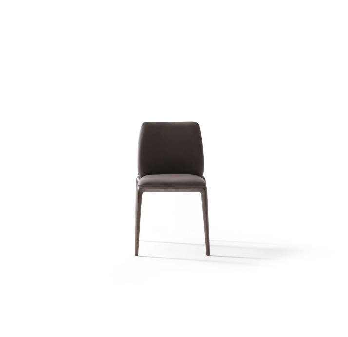 Стул интерьерный AVIATOR CHAIR Leather GREY  AMERICAN WALNUT (NRM05760)