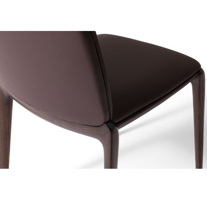 Стул интерьерный AVIATOR CHAIR Leather GREY  AMERICAN WALNUT (NRM05760)