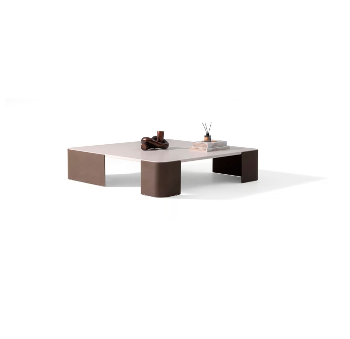 Стол журнальный BARBARA COFFEE TABLE EMPT BEIGE  140X140X30 СМ. (NRM05793)