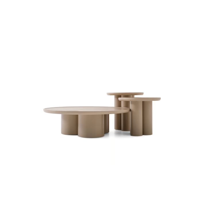 Стол журнальный TRIDENTE COFFEE TABLE BEIGE BEIGE  103X103X31 СМ. (NRM05792)