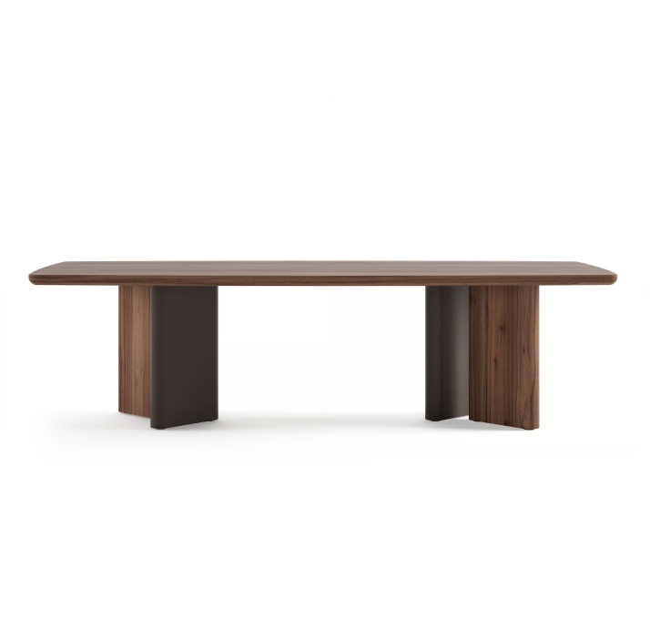 Стол обеденный AGATE DINING TABLE BROWN AMERICAN WALNUT  275X103X75 СМ. (NRM05798)