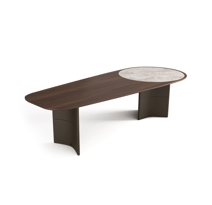 Стол обеденный ARK ELEGANT DINING TABLE BROWN AMERICAN WALNUT  275X115X75 СМ. (NRM05805)