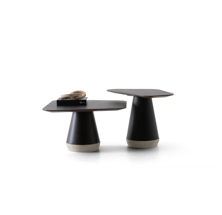 Стол журнальный VIVIENNE COFFEE TABLE BLACK AMERICAN WALNUT  70X74X39 СМ. (NRM05802)