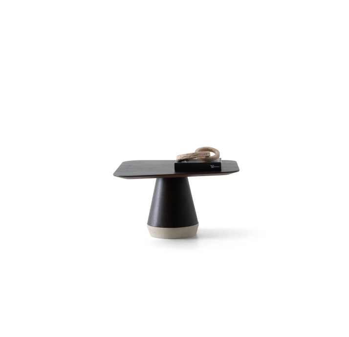 Стол журнальный VIVIENNE COFFEE TABLE BLACK AMERICAN WALNUT  75X60X43 СМ. (NRM05806)