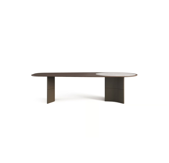 Стол обеденный ARK ELEGANT DINING TABLE BROWN AMERICAN WALNUT  240X115X75 СМ. (NRM05803)