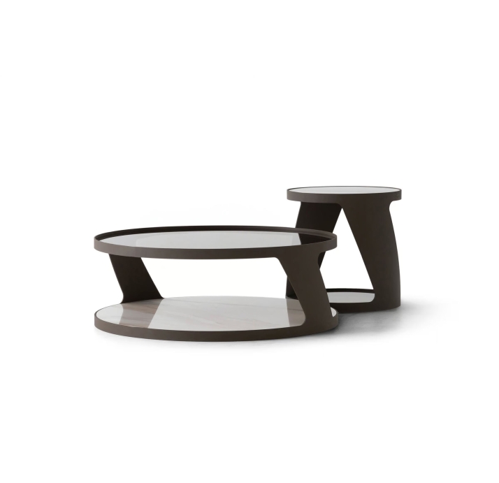 Стол журнальный PRETORIA COFFEE TABLE EMPT CALACATTA GOLD  97X97X35 СМ. (NRM05810)
